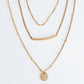 Eden Layered Disc Pendant Necklace