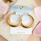 Round Hoop Earrings