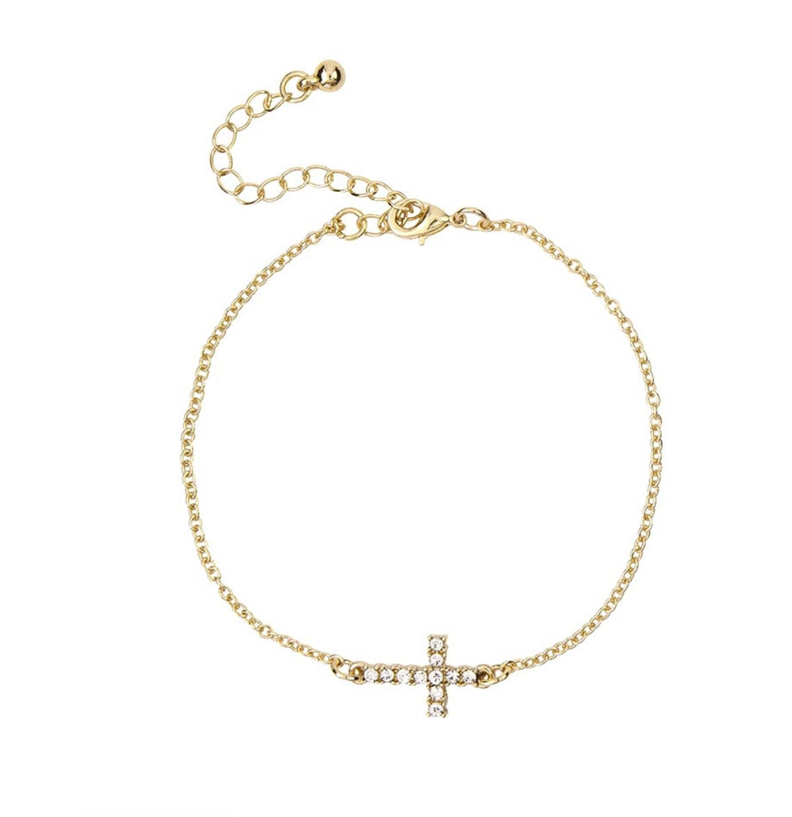 Dimond Cross Filled Bracelet