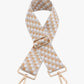 Checkered - Multi Beige Guitar Strap