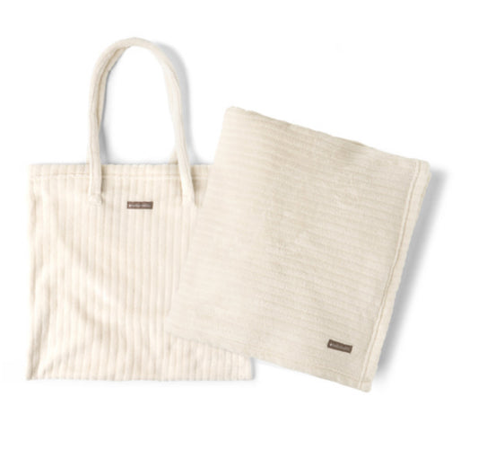 Ivory On My Way Tote Blanket