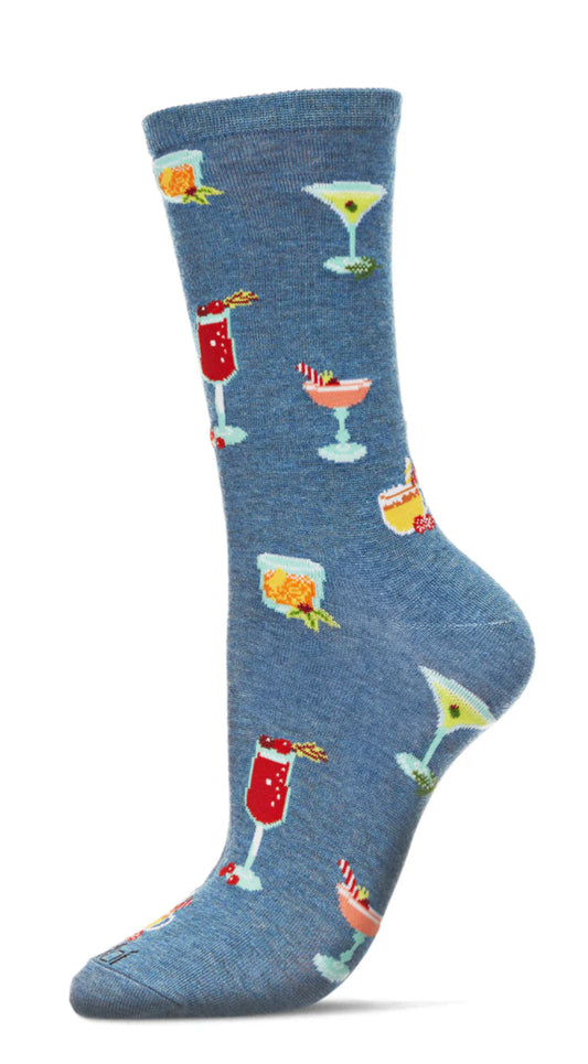 Totally TipsyBamboo Crew Socks