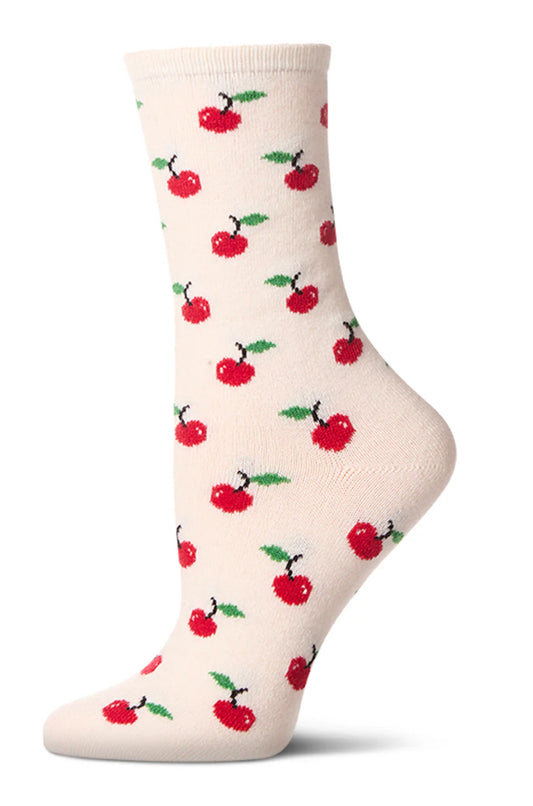 Totally Cherry Cashmere Crew