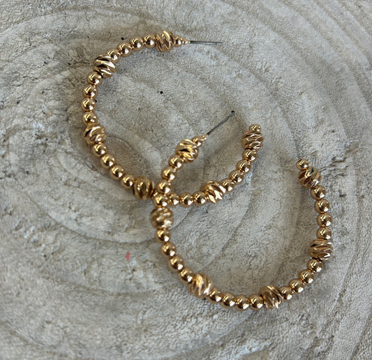 Mixed Golden Hoop Earrings
