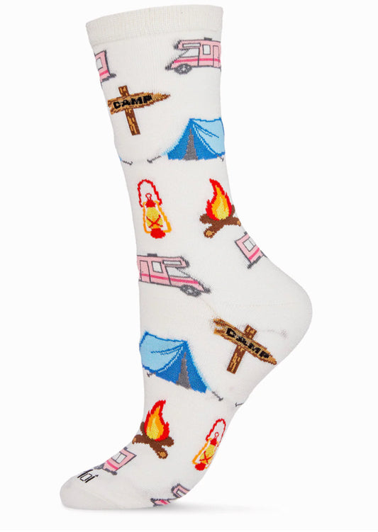 Happy Camper Bamboo Crew Socks