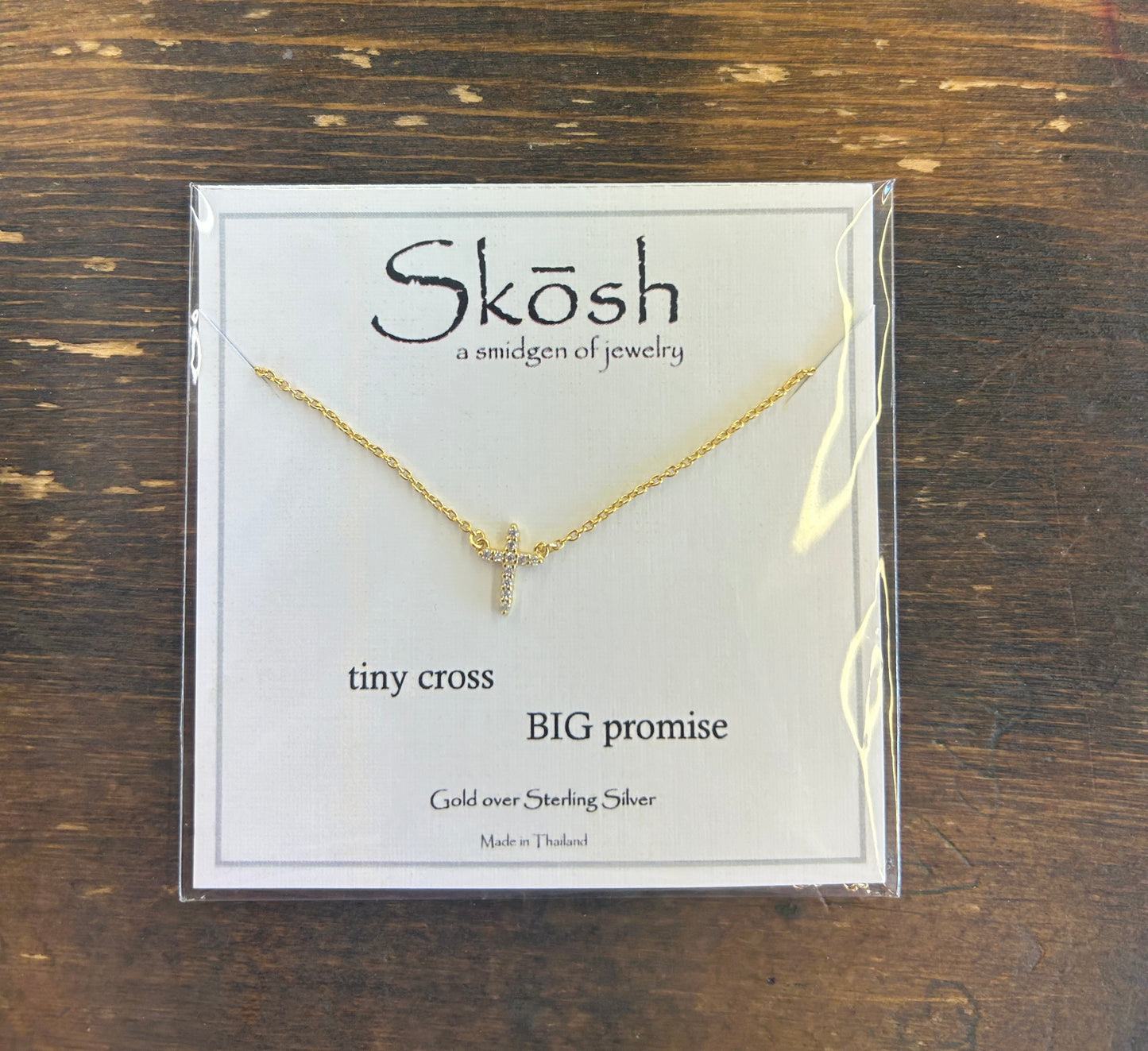 Diamond Tiny Cross Big Promise
