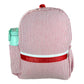 Red Seersucker Backpack