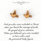 Ephesians 1:13 Wood Bird Earrings