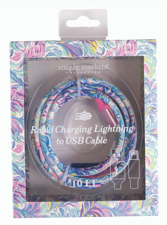 Water Color Rapid Charging Lightning to USB Cable