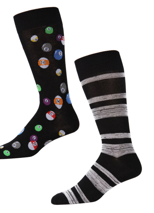 Billiards Bamboo Men’s Crew 2 Pair Pack Socks