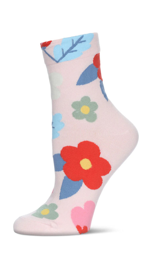 Mod Floral Crew Socks