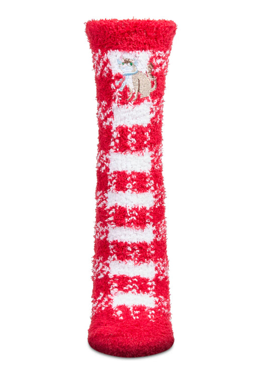 Cat Mistletoe Cozy Socks