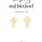 Mother Of Pearl Cross Earrings