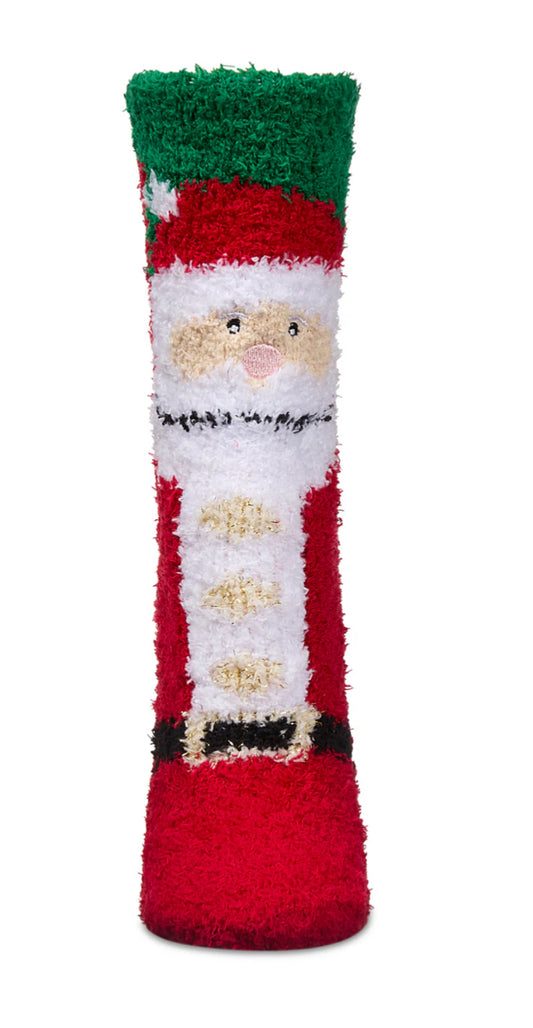 Santa Mistletoe Cozy Socks