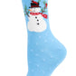 Snowman & Bird Holiday Crew Socks