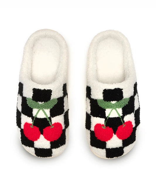 Checker Cherries Slippers