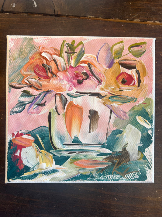 Abstract Floral Canvas