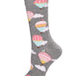 Hot Air Balloons Bamboo Crew Socks