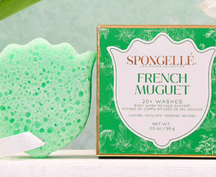 Les Fleurs Body Wash Infused Buffer - French Muguet