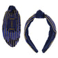 Navy Sequin Football Headband