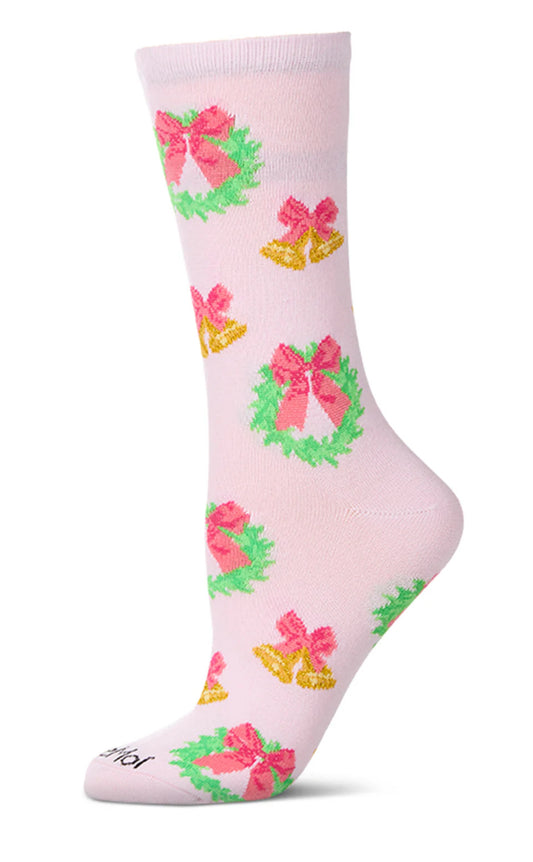 Bells N Bows Holiday Crew Socks