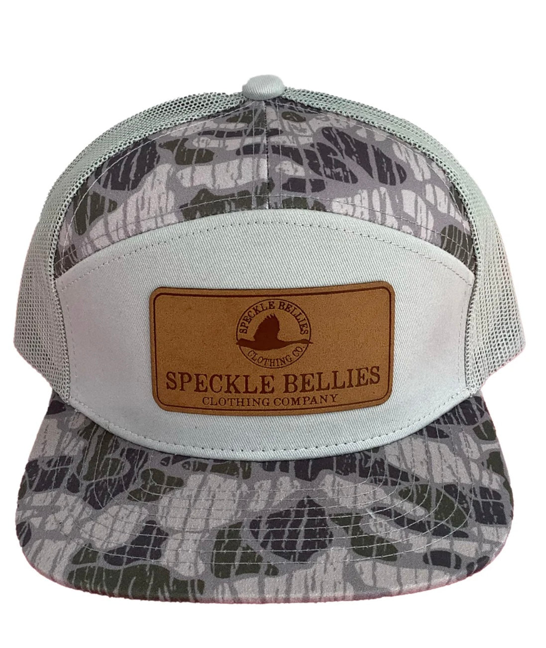 Logo Rec Leather Patch 7 Panel Hat
