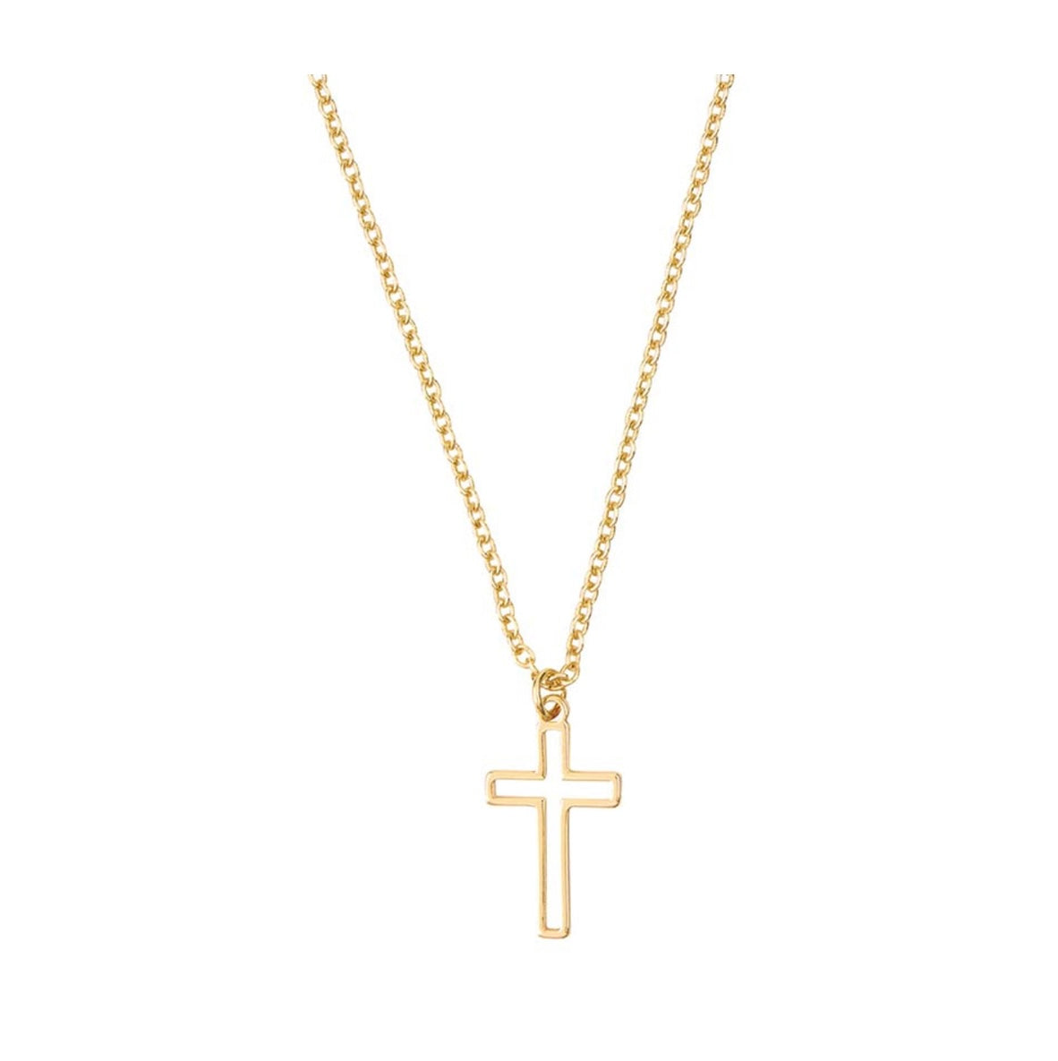 Cutout Cross Necklace