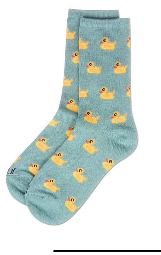 Rubber Ducks Bamboo Crew Socks
