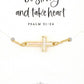 Mother Of Pearl Cross Bracelet
