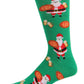 Santa with Pizza & Beer Men’s Crew Socks