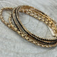 Black & Gold Bracelet Set
