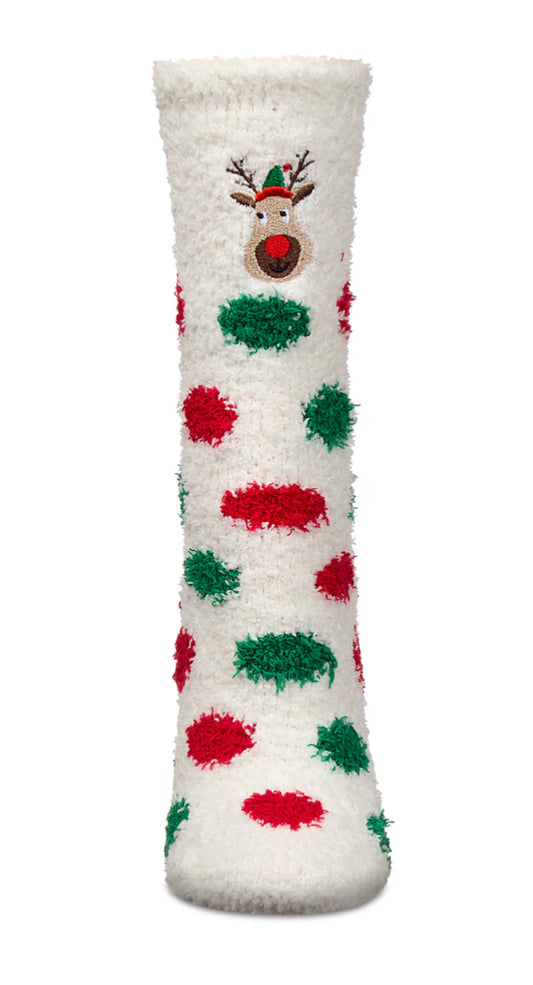 Reindeer Mistletoe Cozy Socks