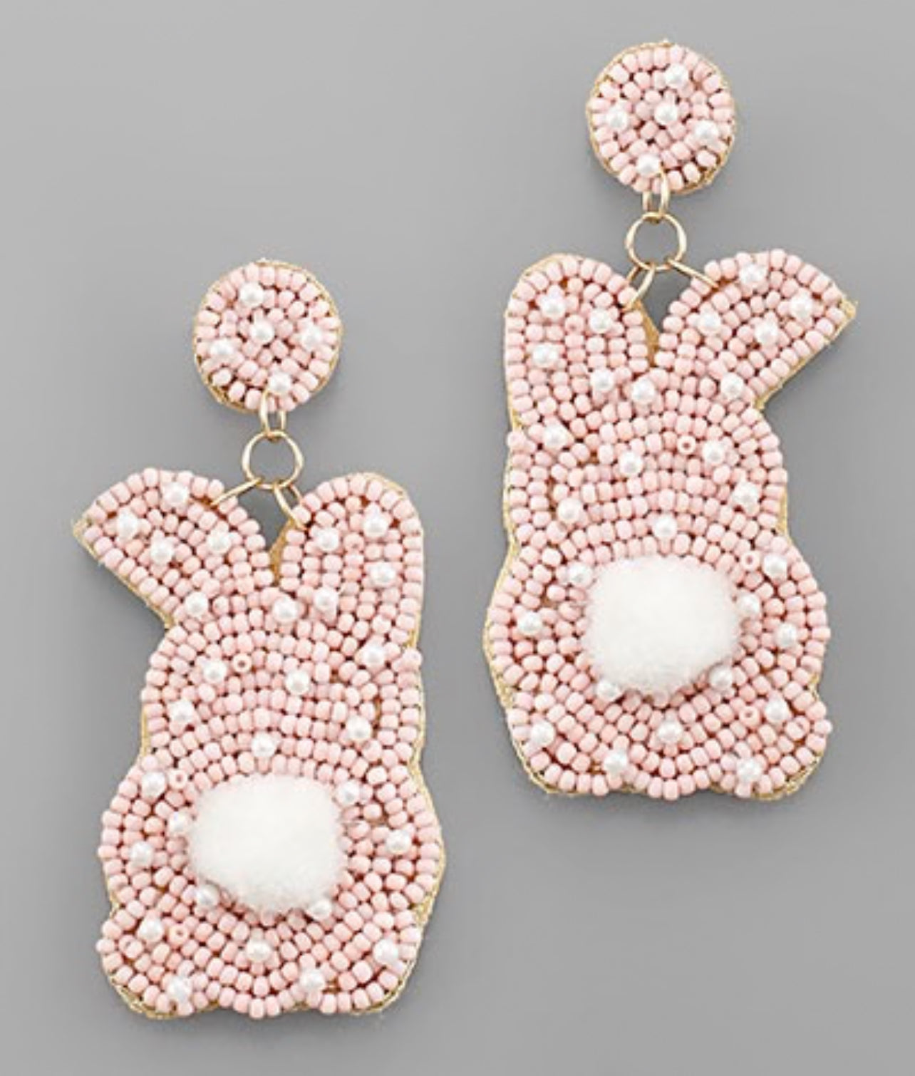 Pink Bunny Earrings