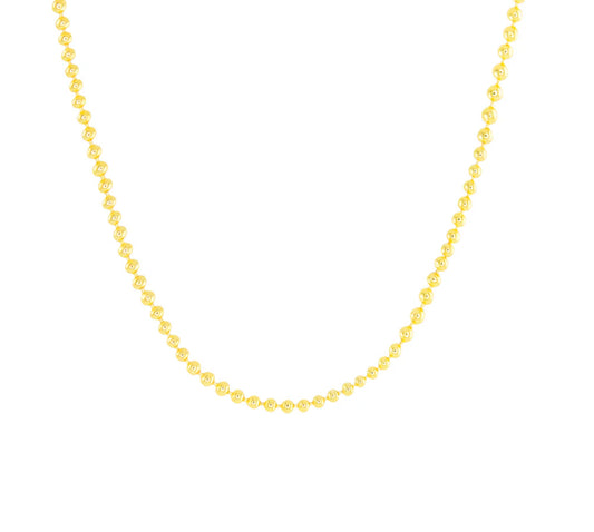 Gold Add A Charm Beaded Chain Necklace