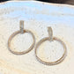 Pave Rhinestone Door Knocker Earring