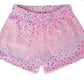 Pink Foil Stars Plush Shorts
