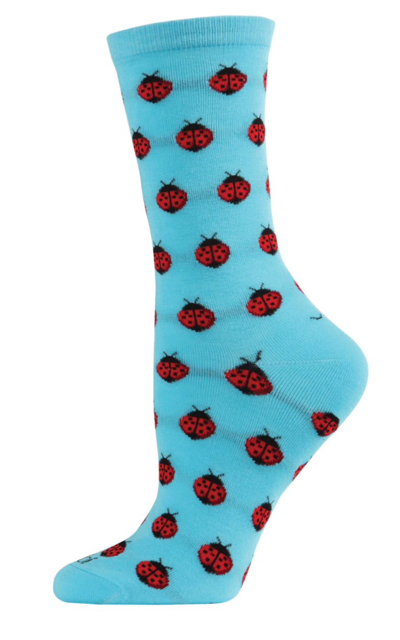 Ladybug Bamboo Crew Socks