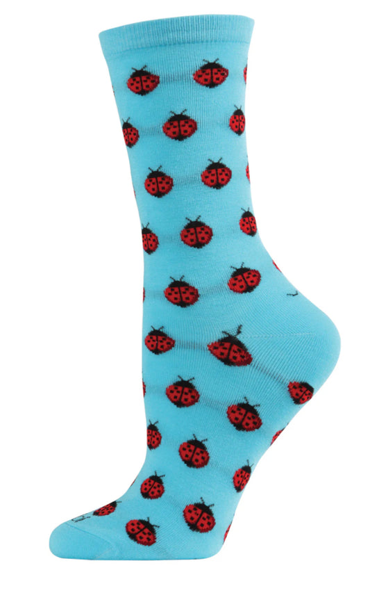 Ladybug Bamboo Crew Socks