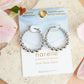 Silver Bubble Hoop Earrings