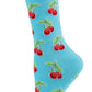 Cherries Bamboo Crew Socks