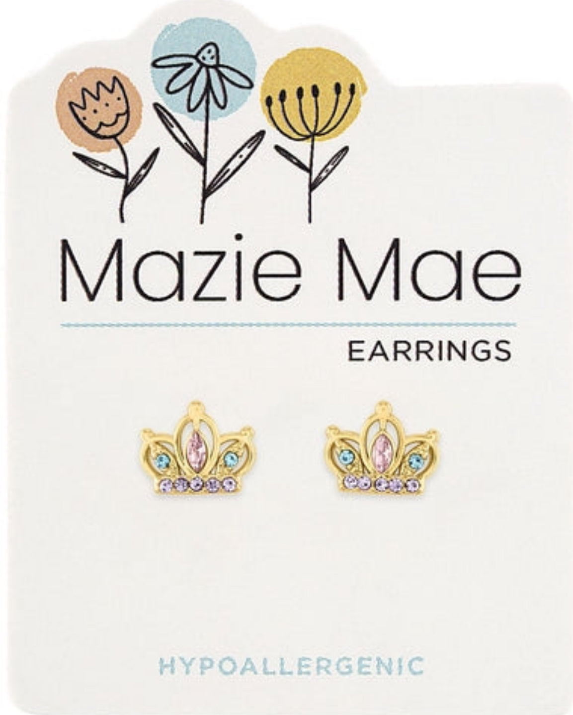 Mazie Mae Crown Earrings