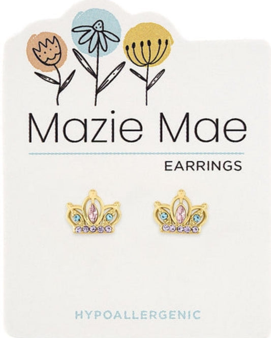 Mazie Mae Crown Earrings