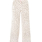 Taupe Leopard Notch Pajama Pants