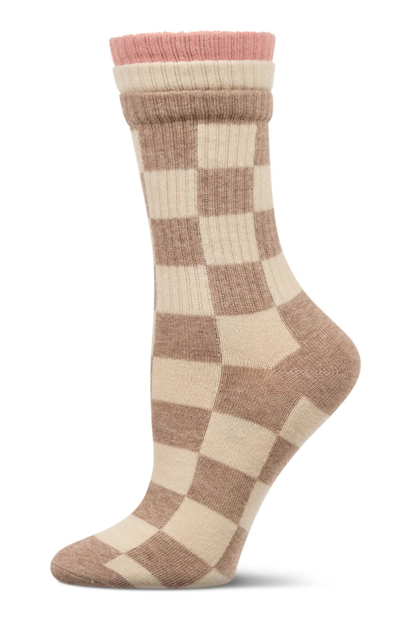 Checkmate Triple Cuff Crew Socks