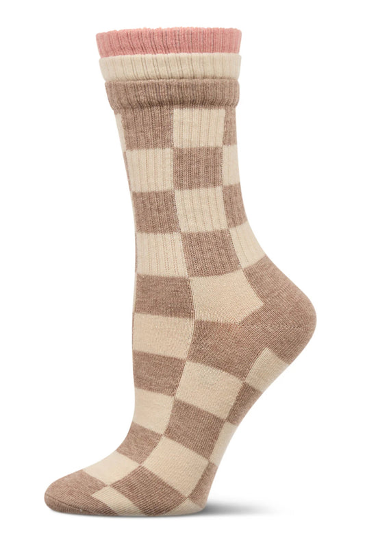 Checkmate Triple Cuff Crew Socks