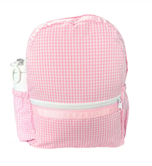 Pink Gingham Backpack