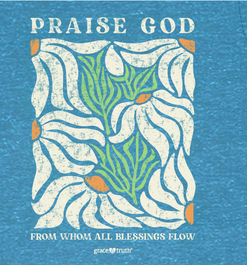 Praise God Flowers Tee