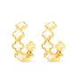 MOP Clover Hoop Earrings