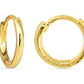 Gold Add A Charm Hoop Earring