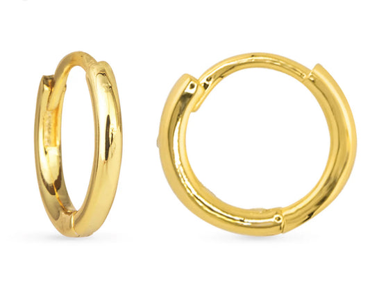 Gold Add A Charm Hoop Earring